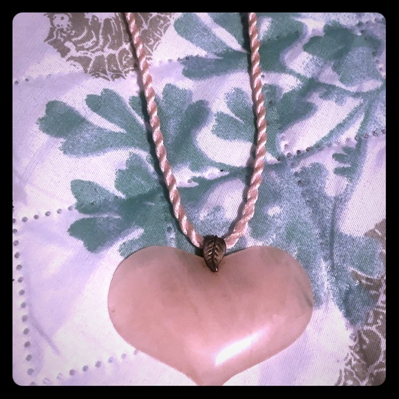 Pink ❤️2x$10stone heart pendant - Picture 4 of 7